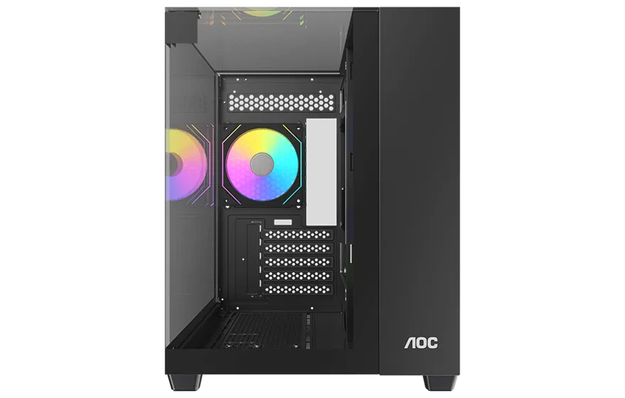 Корпус AOC CG399MB 3F M-ATX/ITX 2xUSB3.0 1xType-C 1xAudio/Mic Черный AOC-CG399M-BF3V1R0T3-G — фото 5