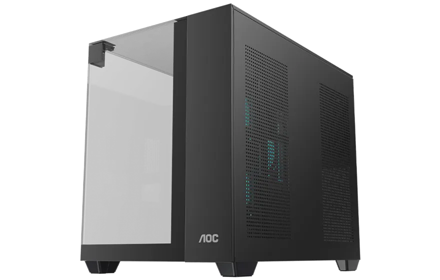 Корпус AOC CG399MB 3F M-ATX/ITX 2xUSB3.0 1xType-C 1xAudio/Mic Черный AOC-CG399M-BF3V1R0T3-G — фото 7