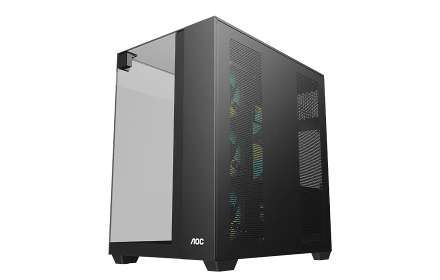 Корпус AOC CG409B 5F ATX/M-ATX/ITX 2xUSB3.0 1xType-C 1xAudio/Mic Черный AOC-CG409-BF5V1R0T3-G — фото 6