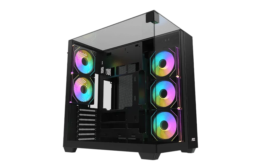 Корпус AOC CG409B 5F ATX/M-ATX/ITX 2xUSB3.0 1xType-C 1xAudio/Mic Черный AOC-CG409-BF5V1R0T3-G