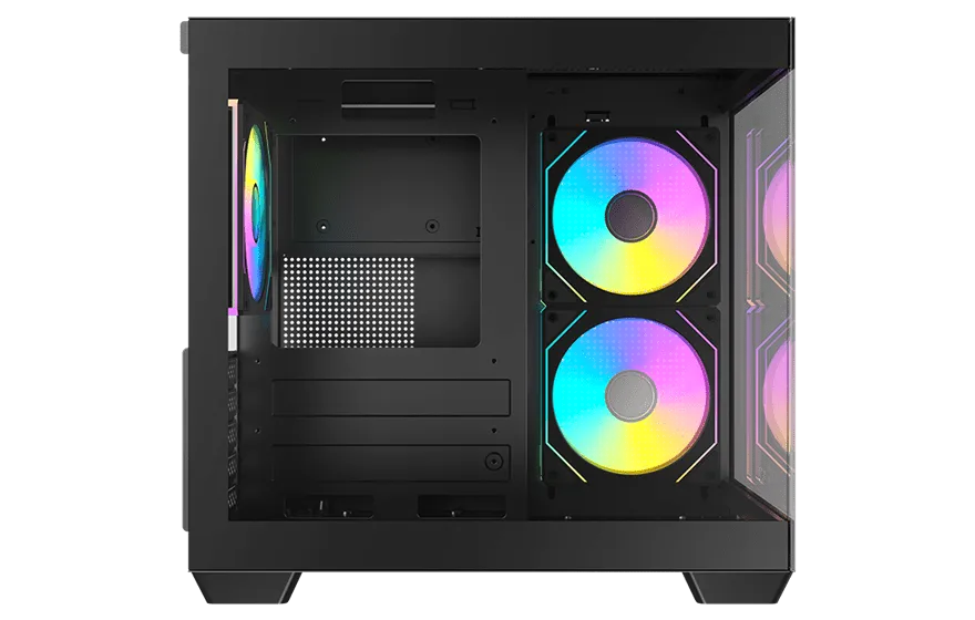 Корпус AOC CG381B 3F M-ATX/ITX 1xUSB2.0 1xUSB3.0 1xType-C 1xAudio/Mic Черный AOC-CG381-BF3V1R0T2-G — фото 10