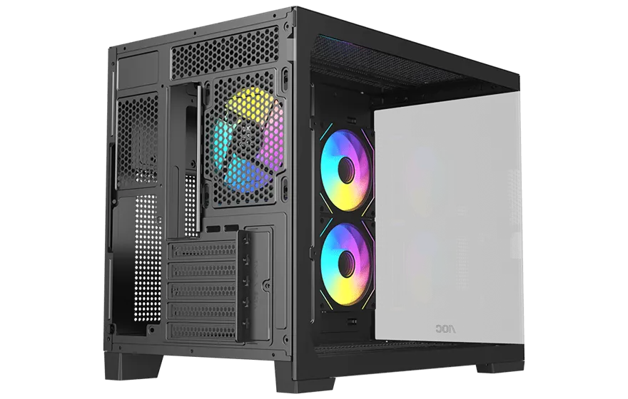 Корпус AOC CG392B 3F M-ATX/ITX 1xUSB2.0 1xUSB3.0 1xType-C 1xAudio/Mic Черный AOC-CG392-BF3V2R0T2-G — фото 9