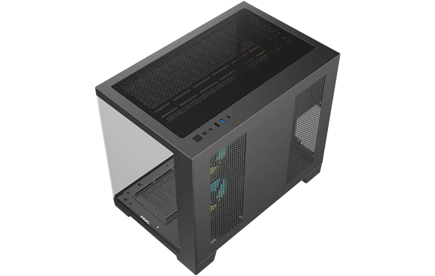Корпус AOC CG392B 3F M-ATX/ITX 1xUSB2.0 1xUSB3.0 1xType-C 1xAudio/Mic Черный AOC-CG392-BF3V2R0T2-G — фото 7