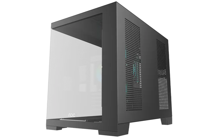 Корпус AOC CG392B 3F M-ATX/ITX 1xUSB2.0 1xUSB3.0 1xType-C 1xAudio/Mic Черный AOC-CG392-BF3V2R0T2-G — фото 6