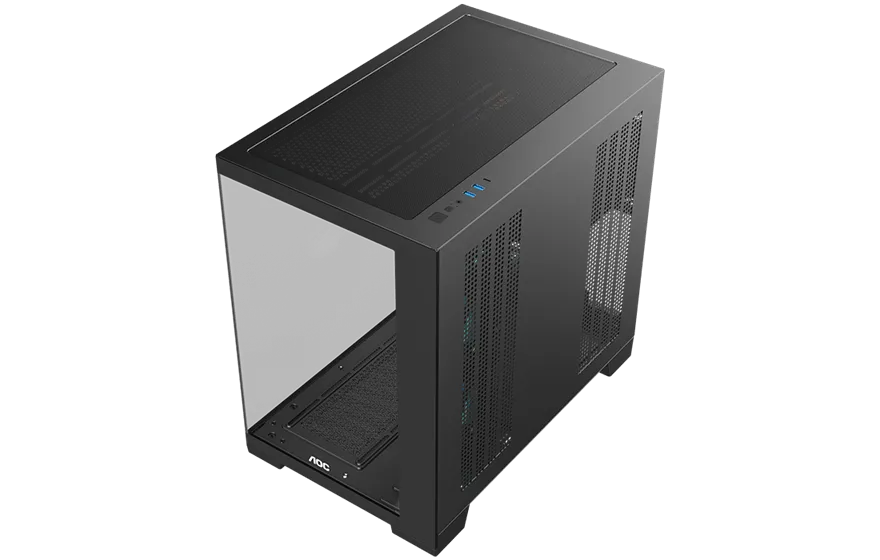 Корпус AOC CG395B 4F ATX/M-ATX/ITX 2xUSB3.0 1xType-C 1xAudio/Mic Черный AOC-CG395-BF4V2R0T2-G — фото 6