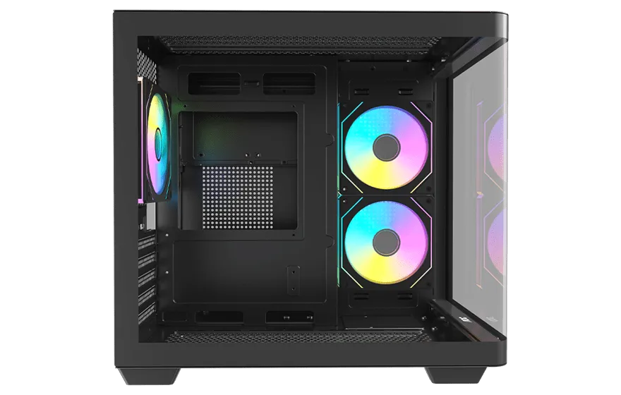 Корпус AOC CG350B 3F M-ATX/ITX 1xUSB2.0 1xUSB3.0 1xType-C 1xAudio/Mic Черный AOC-CG350-BF3V1R0W2-G — фото 10