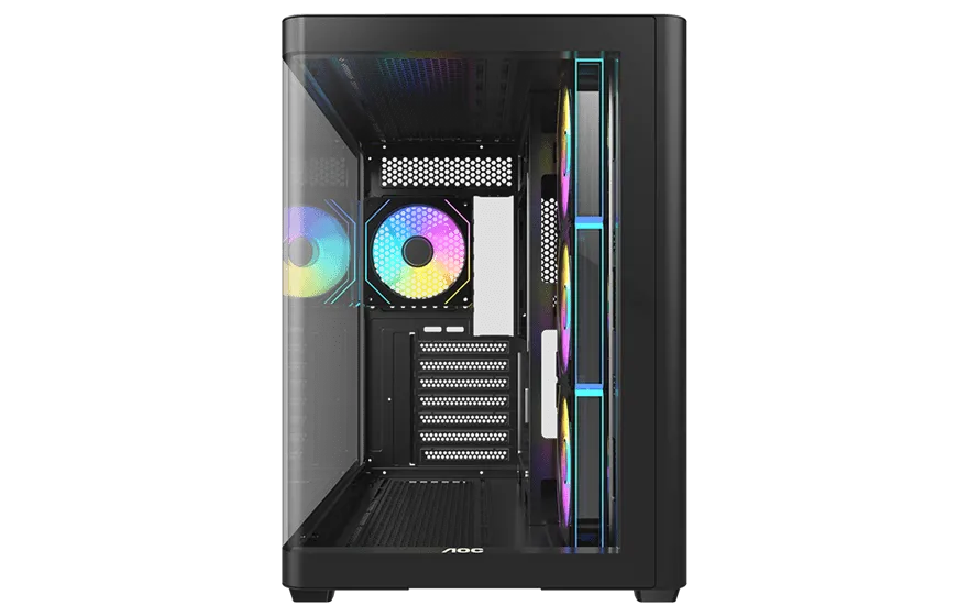 Корпус AOC CG455B 4F ATX/M-ATX/ITX 2xUSB3.0 1xType-C 1xAudio/Mic Черный AOC-CG455-BF4V1R0W2-G — фото 5