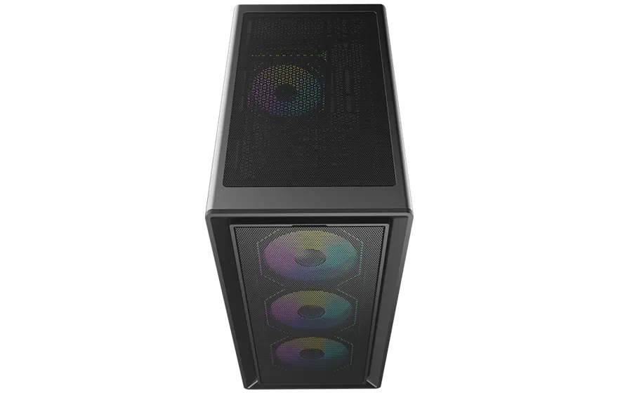 Корпус AOC CG450B 4F M-ATX/ITX 1xUSB2.0 1xUSB3.0 1xType-C 1xAudio/Mic Черный AOC-CG450-BF4V1R0UD-G — фото 4