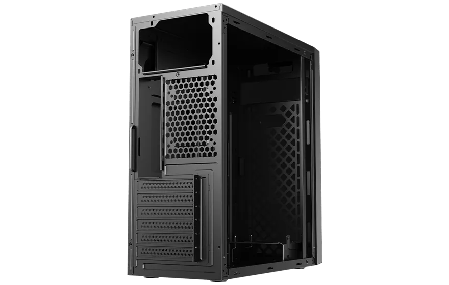 Корпус AOC CB114B ATX/M-ATX/ITX 2xUSB2.0 1xUSB3.0 1xAudio 1xMic Черный AOC-CB114-BEV1B-G — фото 9