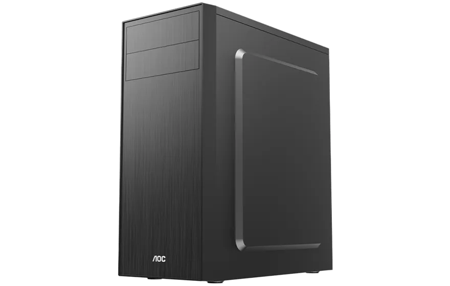 Корпус AOC CB114B ATX/M-ATX/ITX 2xUSB2.0 1xUSB3.0 1xAudio 1xMic Черный AOC-CB114-BEV1B-G — фото 6