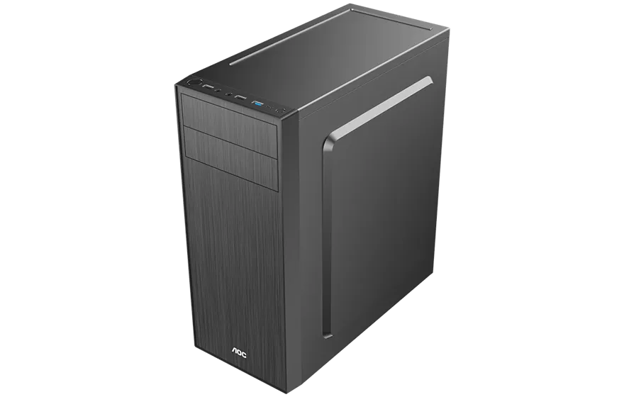 Корпус AOC CB114B ATX/M-ATX/ITX 2xUSB2.0 1xUSB3.0 1xAudio 1xMic Черный AOC-CB114-BEV1B-G — фото 7