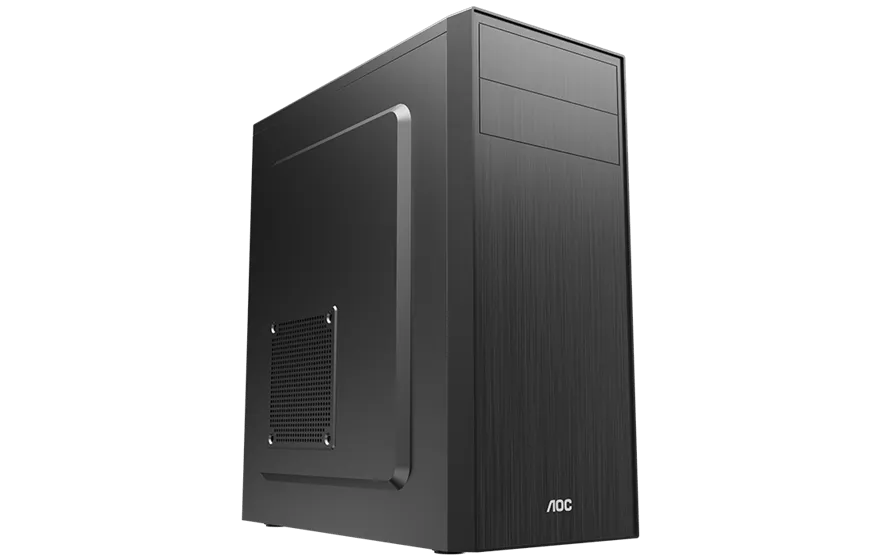 Корпус AOC CB114B ATX/M-ATX/ITX 2xUSB2.0 1xUSB3.0 1xAudio 1xMic Черный AOC-CB114-BEV1B-G — фото 2