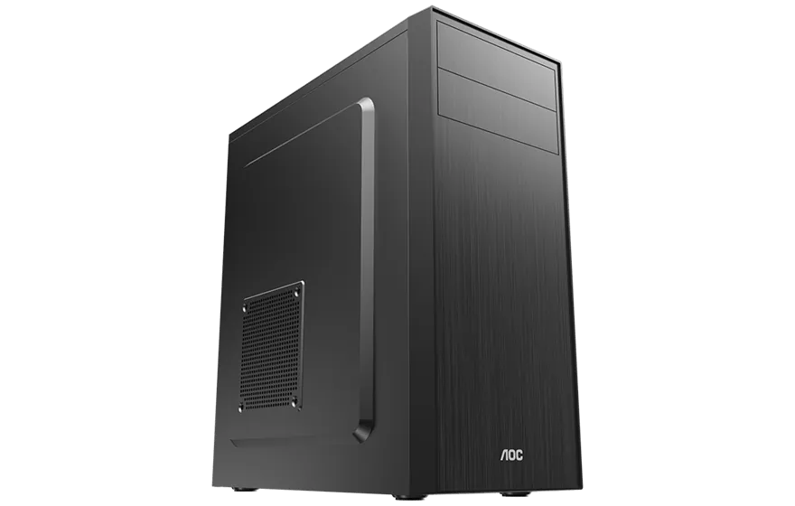 Корпус AOC CB114B ATX/M-ATX/ITX 2xUSB2.0 1xUSB3.0 1xAudio 1xMic Черный AOC-CB114-BEV1B-G