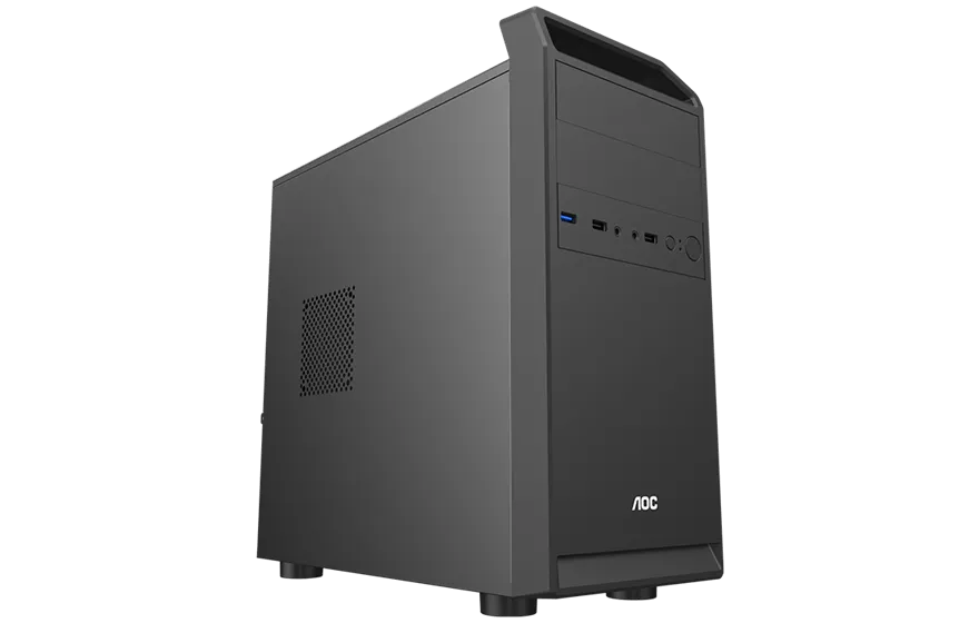 Корпус AOC CB104B M-ATX/ITX 2xUSB2.0 1xUSB3.0 1xAudio 1xMic Kensington Черный AOC-CB104-BEV1B-G