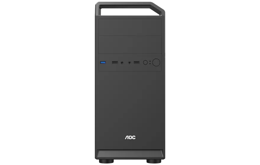 Корпус AOC CB104B M-ATX/ITX 2xUSB2.0 1xUSB3.0 1xAudio 1xMic Kensington Черный AOC-CB104-BEV1B-G — фото 5
