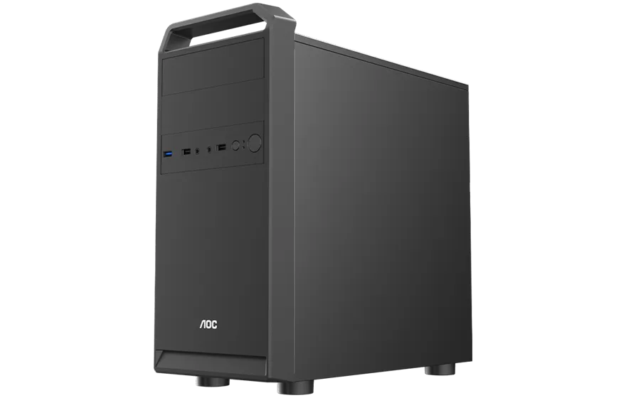 Корпус AOC CB104B M-ATX/ITX 2xUSB2.0 1xUSB3.0 1xAudio 1xMic Kensington Черный AOC-CB104-BEV1B-G — фото 6