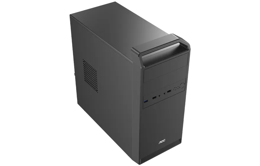 Корпус AOC CB104B M-ATX/ITX 2xUSB2.0 1xUSB3.0 1xAudio 1xMic Kensington Черный AOC-CB104-BEV1B-G — фото 3