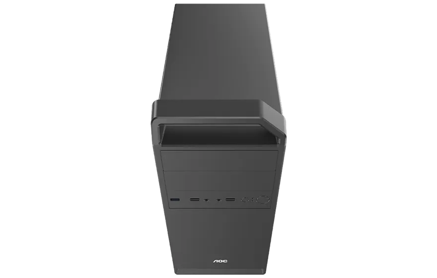 Корпус AOC CB104B M-ATX/ITX 2xUSB2.0 1xUSB3.0 1xAudio 1xMic Kensington Черный AOC-CB104-BEV1B-G — фото 4