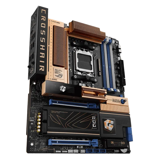 Материнская плата ASUS ROG CROSSHAIR 2006 AM5 X870E 4xDDR5 4xSATA RAID 5xM.2 1xHDMI 2xUSB4 TypeC ATX — фото 5