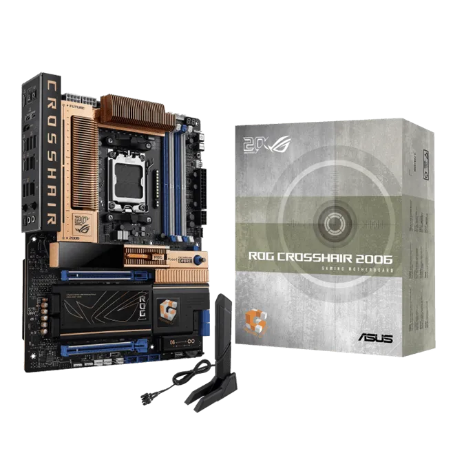 Материнская плата ASUS ROG CROSSHAIR 2006 AM5 X870E 4xDDR5 4xSATA RAID 5xM.2 1xHDMI 2xUSB4 TypeC ATX — фото 11