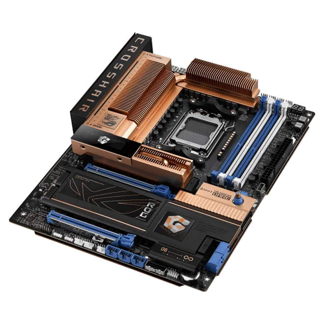 Материнская плата ASUS ROG CROSSHAIR 2006 AM5 X870E 4xDDR5 4xSATA RAID 5xM.2 1xHDMI 2xUSB4 TypeC ATX — фото 6