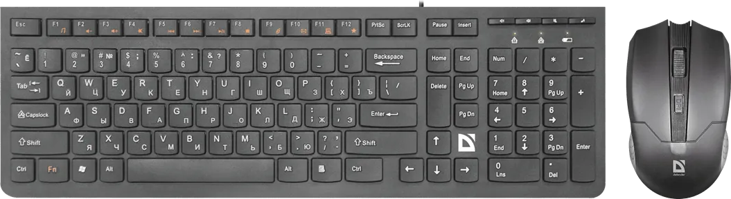 Набор беспроводный Defender Columbia C-775 (черный), USB 2.4ГГ