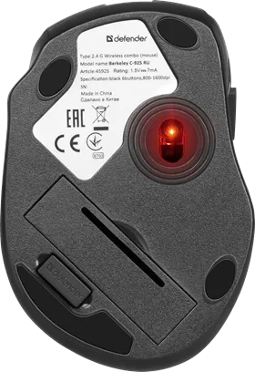 Беспроводной Комплект, Клавиатура + Мышь, Defender Berkeley C-925 Nano,B Черн Кл:104+12 М: 6кн RUS — фото 2