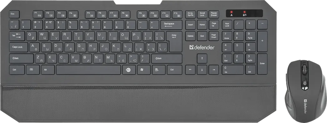 Беспроводной Комплект, Клавиатура + Мышь, Defender Berkeley C-925 Nano,B Черн Кл:104+12 М: 6кн RUS