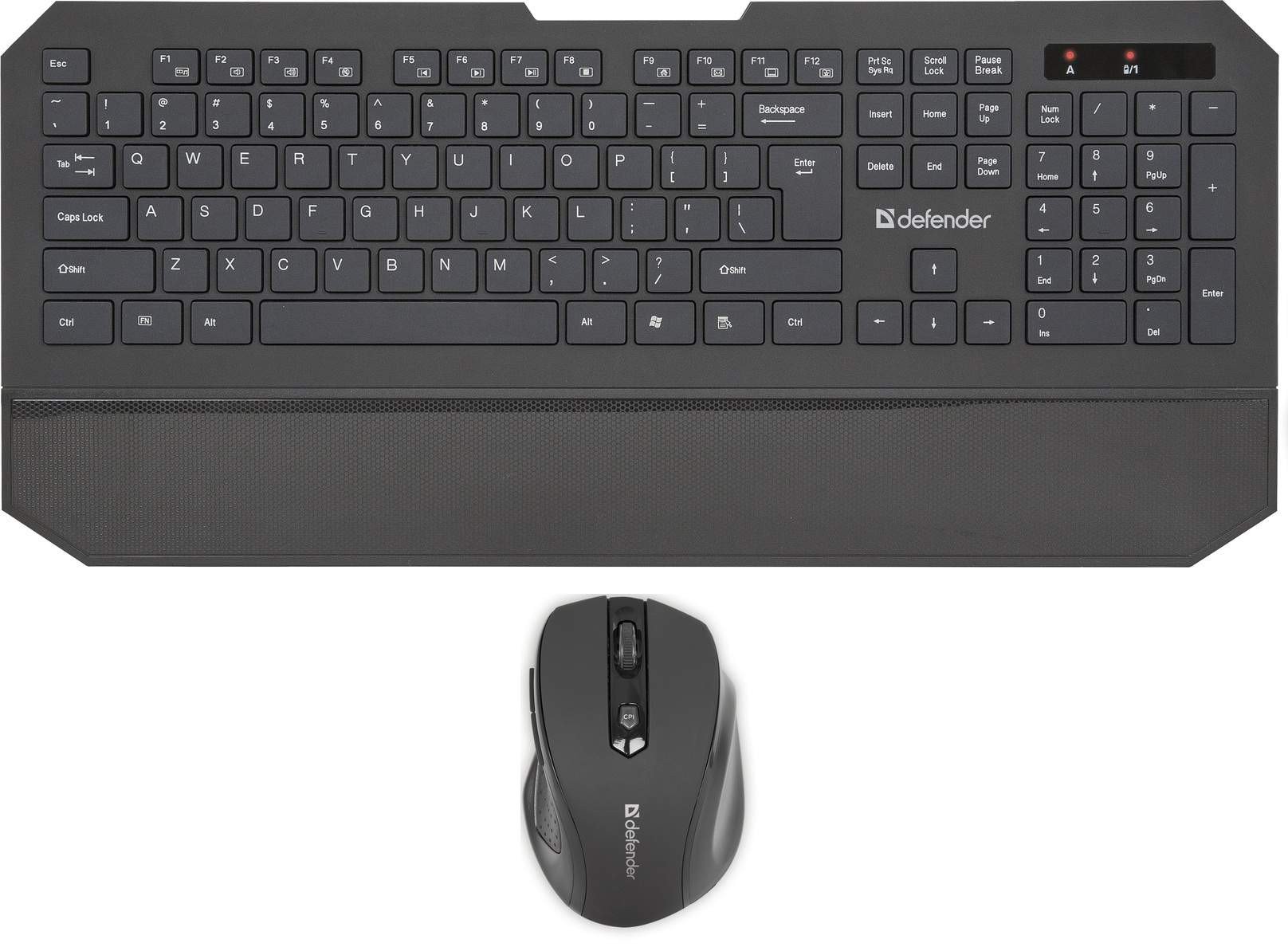 Беспроводной Комплект, Клавиатура + Мышь, Defender Berkeley C-925 Nano,B Черн Кл:104+12 М: 6кн RUS