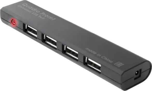 4-портовый мини-разветвитель USB 2.0 Defender Quadro Promt — фото 2