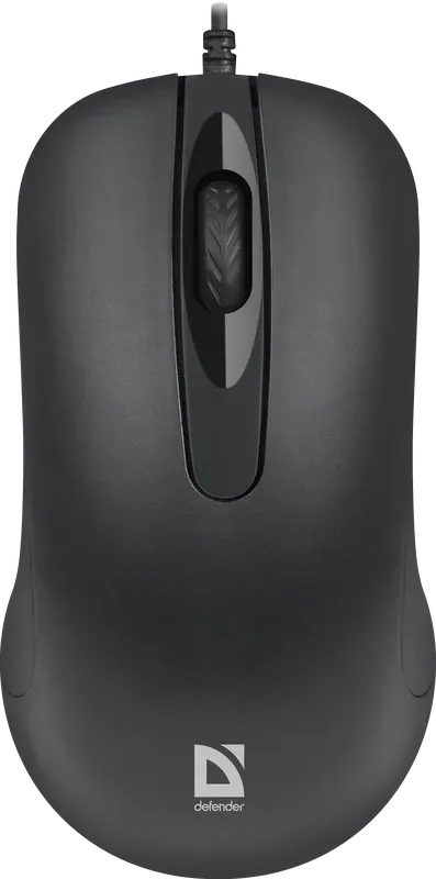 Мышь проводная Defender Classic MB-230 (Черный), USB 4кн, 1кл-кн, 1000-1200 dpi, НОВИНКА!