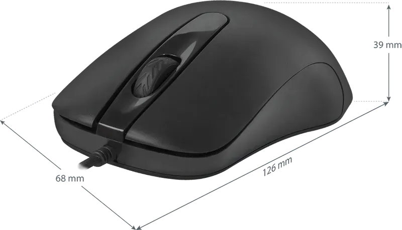 Мышь проводная Defender Classic MB-230 (Черный), USB 4кн, 1кл-кн, 1000-1200 dpi, НОВИНКА! — фото 4