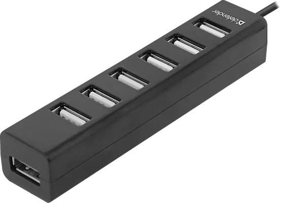 7-портовый мини-разветвитель USB 2.0 Defender Quadro Swift, НОВИНКА!