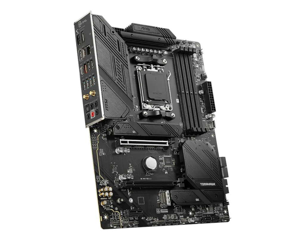 Материнская плата MSI MAG B650 TOMAHAWK WIFI AM5 B650 4xDDR5 6xSATA3 RAID 3xM.2 HDMI DP ATX — фото 3