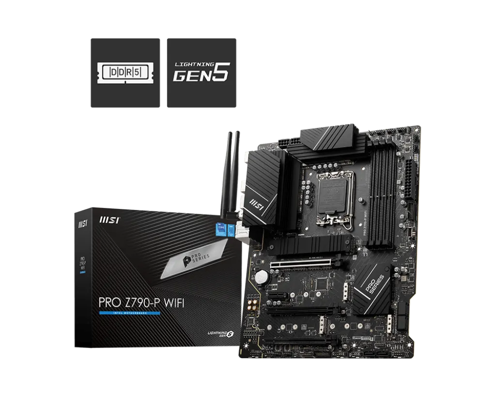 Материнская плата MSI PRO Z790-P WIFI LGA1700 4xDDR5 6xSATA3 RAID 4M.2 HDMI DP ATX — фото 5