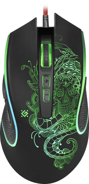 Мышь проводная игровая оптическая Defender Venom GM-640L (черный),USB, 8 кнопок, 800-3200 dpi, НОВИН — фото 3
