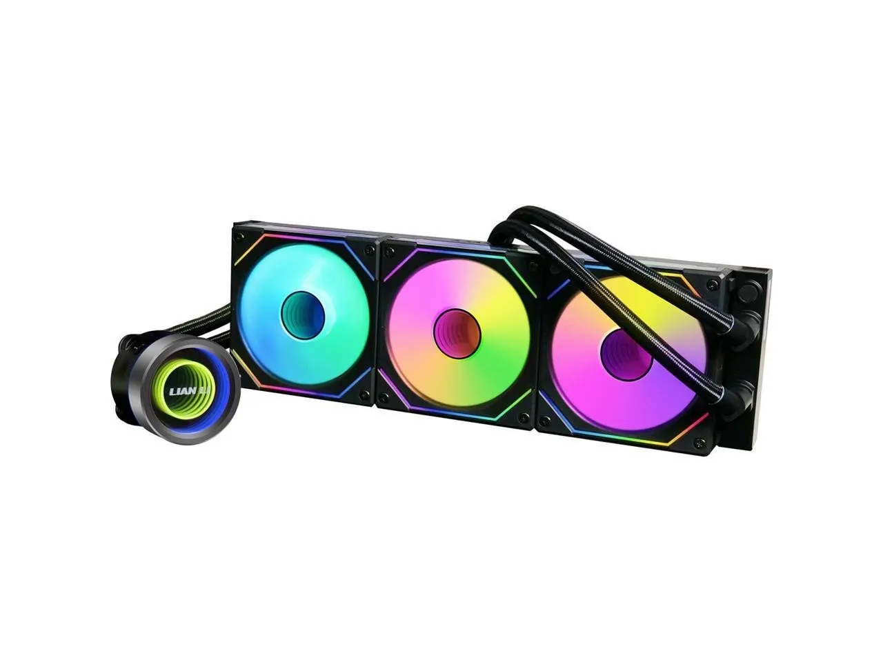 Водяное охлаждение для CPU Lian Li GA II Trinity 360 SL-INF, ARGB 3x120см Black G89.GA2T36INB.00 — фото 8