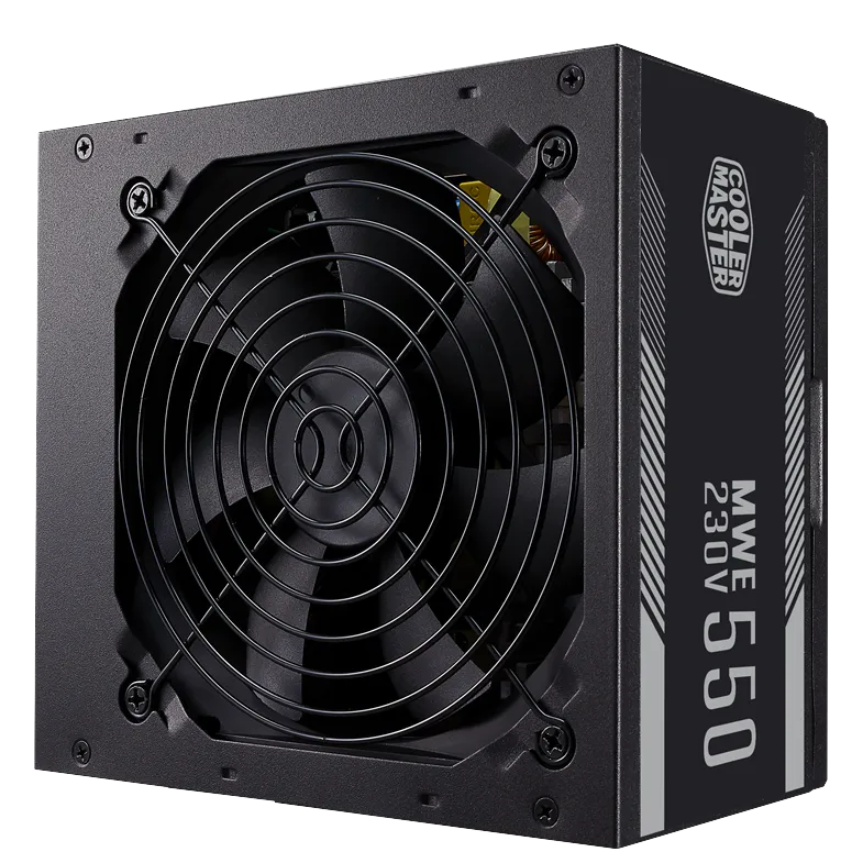 Блок питания CoolerMaster 550W, MWE 550 White 230V - V2, Non Modular, КПД 85%, MPE-5501-ACABW-EU