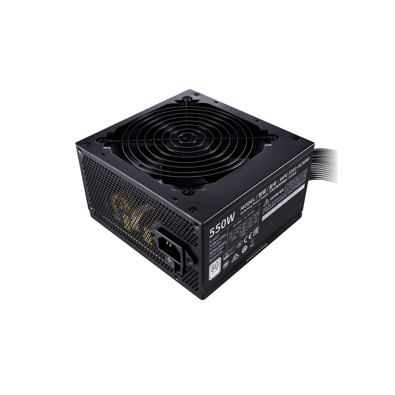 Блок питания CoolerMaster MWE 550 WHITE V2 550W Non Modular 80 PLUS Standard 230V MPE-5501-ACABW-EU