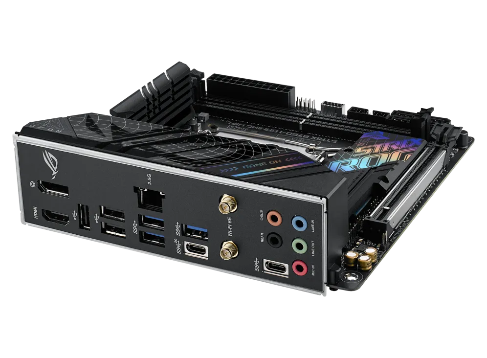 Материнская плата ASUS ROG STRIX B760-I GAMING WIFI LGA1700 2xDDR5 4xSATA3 2xM.2 RAID HDMI DP m-ATX — фото 6