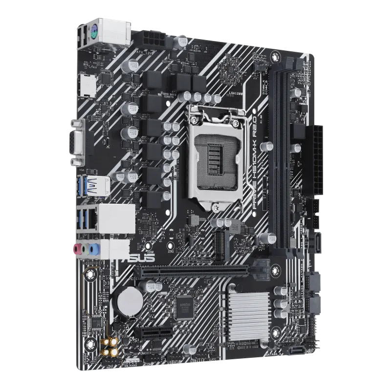 Материнская плата ASUS PRIME H510M-K R2.0 LGA1200 2xDDR4 4xSATA3 1xM.2 D-Sub HDMI mATX — фото 3