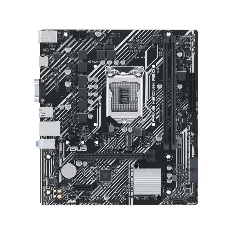Материнская плата ASUS PRIME H510M-K R2.0 LGA1200 2xDDR4 4xSATA3 1xM.2 D-Sub HDMI mATX — фото 2
