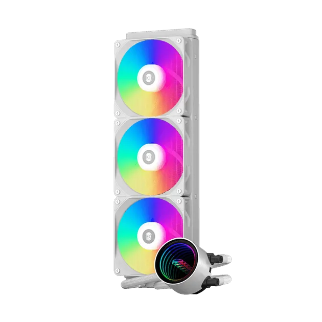 Водяное охлаждение для CPU PCCooler DA360 V2 ARGB WH TDP 300W 115X/1200/1700/1851/AM4/AM5 Белый
