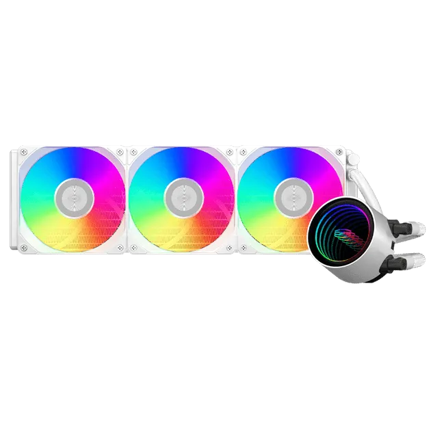Водяное охлаждение для CPU PCCooler DA360 V2 ARGB WH TDP 300W 115X/1200/1700/1851/AM4/AM5 Белый — фото 2