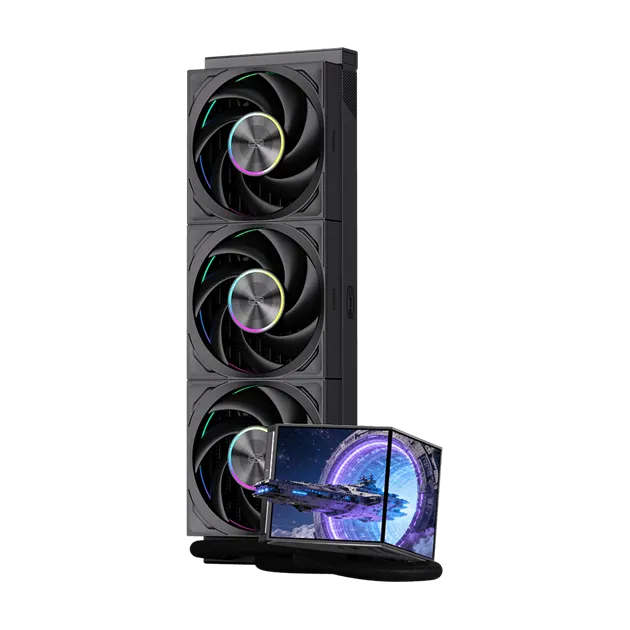 Водяное охлаждение для CPU PCCooler DX360Pro ARGB Display BK TDP 320W 1200/1700/1851/AM4/AM5 Черный