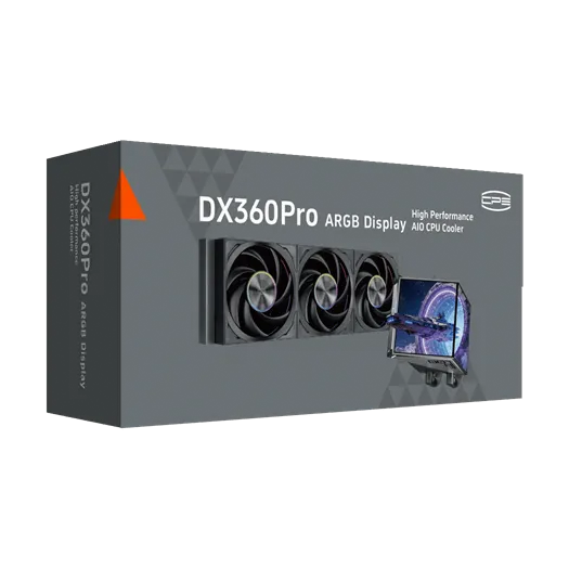 Водяное охлаждение для CPU PCCooler DX360Pro ARGB Display BK TDP 320W 1200/1700/1851/AM4/AM5 Черный — фото 6