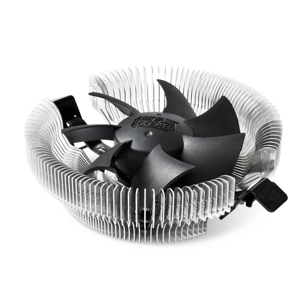 Вентилятор для процессора PCCooler E80 TDP 65W 775/115X/AM2/2+/AM3/3+/AM4/FM1/FM2/754/939/940 Черный — фото 2