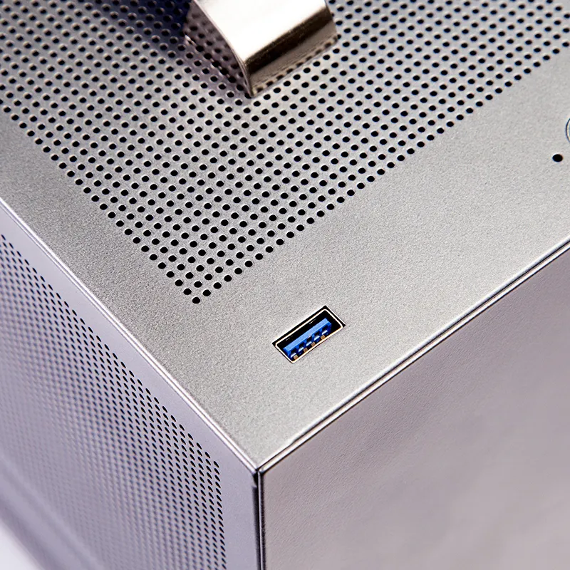 Корпус PCCooler I100 PRO MESH GY  ITX USB3.0 1x3.5", 1x2.5" Grey — фото 4