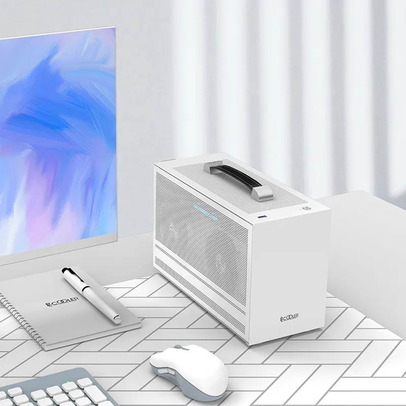 Корпус PCCooler I100 PRO MESH WH ITX USB3.0 1x3.5", 1x2.5" White — фото 3