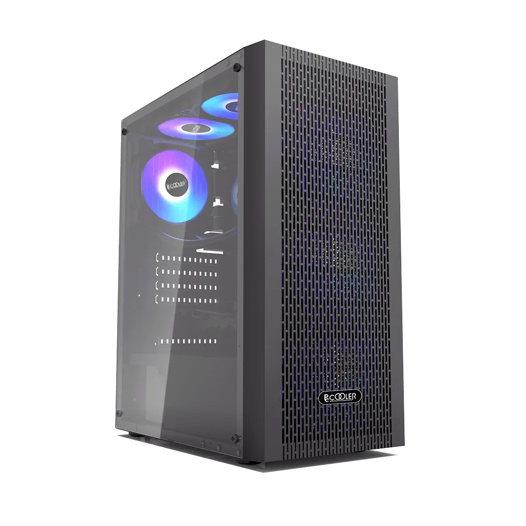 Корпус PCCooler MA100 MESH BK ATX/M-ATX/ITX USB3.0, 2xUSB2.0 Black